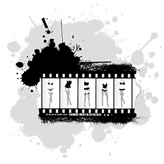 Image showing Grunge film strip 