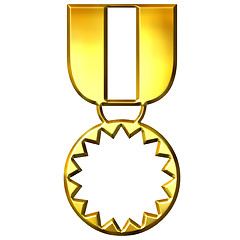 Image showing 3D Golden Medal of Honour