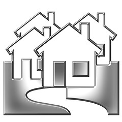 Image showing 3D Silver Real Estate