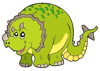 Image showing Cartoon triceratops