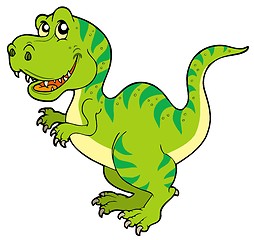 Image showing Cartoon tyrannosaurus rex