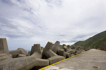 Image showing path next to breakwater