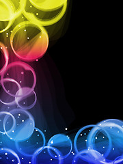 Image showing Abstract colorful circles background.