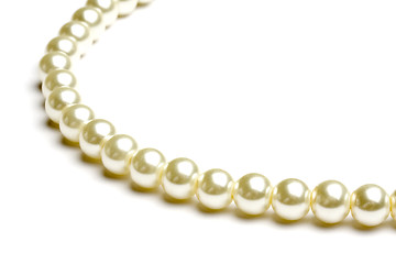 Image showing string of beads isolated on white 