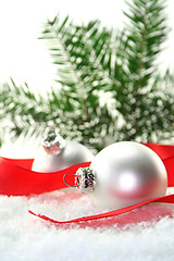 Image showing Christmas balls