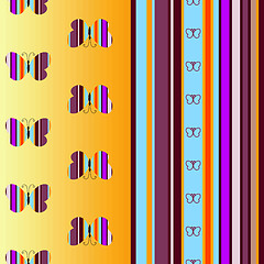 Image showing Seamless colorful striped pattern