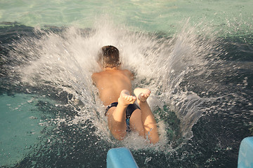 Image showing Jump into water