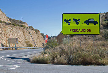 Image showing Funny road sign