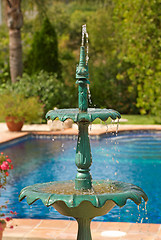 Image showing Garden fountain