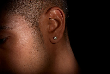 Image showing Male ear jewelry