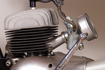 Image showing Classic bike engine