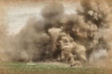 Image showing Explosion. Grange stile 