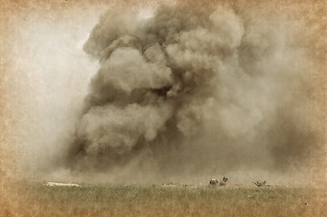 Image showing Explosion. Grange stile 