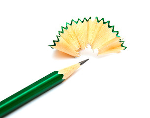 Image showing Pencil and shavings 