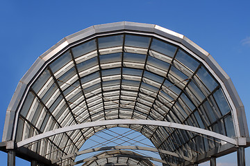 Image showing arc steel and glass roof