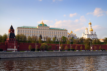 Image showing view from Moscow-river on kremlin