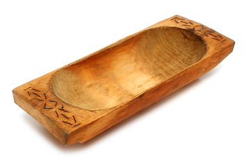 Image showing old wooden trough