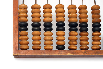 Image showing part of old wooden abacus