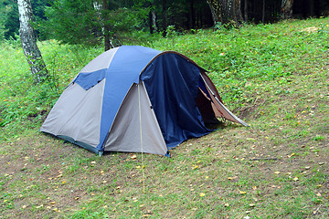 Image showing tent in forest