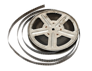 Image showing old movie film on metal reel