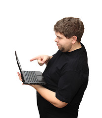 Image showing showing man with laptop