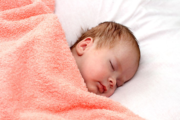 Image showing newborn baby sleeping