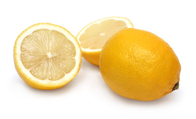 Image showing sliced and whole lemons