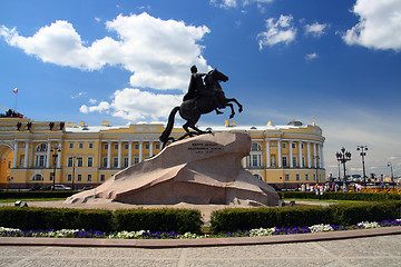 Image showing Peter 1 monument in Saint-petersburg