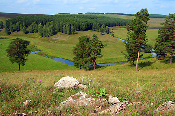 Image showing hills summer landscape