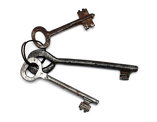 Image showing old rusty keys