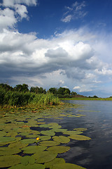 Image showing lake coming soon storm