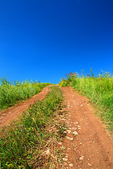 Image showing rural road uphill