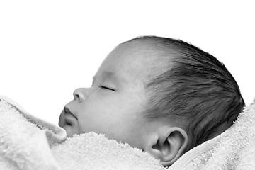 Image showing newborn baby sleeping