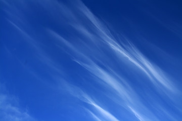 Image showing blue sky with fleecy clouds