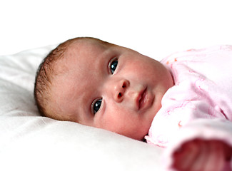 Image showing newborn baby girl