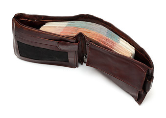 Image showing brown purse with banknotes