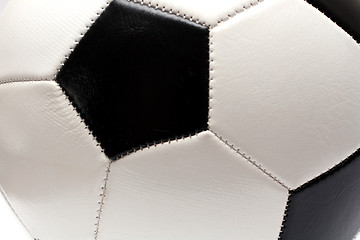 Image showing fragment of football soccer ball