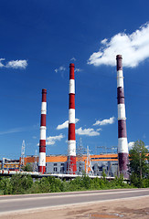 Image showing factory chimneys