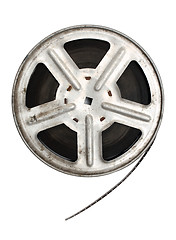 Image showing old movie film on metal reel