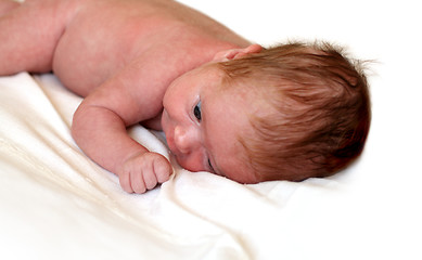 Image showing affecting newborn femaly baby