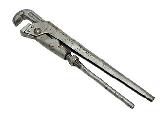 Image showing old rusty adjustable spanner