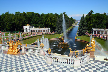 Image showing petergof park in Saint Petersburg Russia