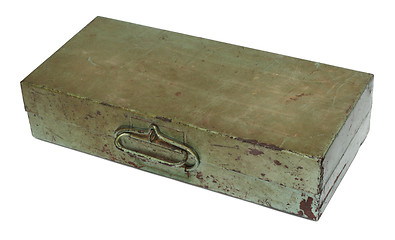 Image showing old rusty metal box