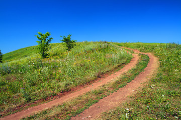 Image showing road uphill