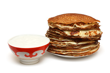 Image showing stack of pancakes