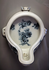 Image showing retro ornate urinal