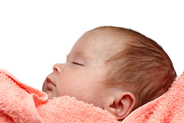 Image showing newborn baby sleeping