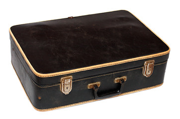 Image showing old battered black case