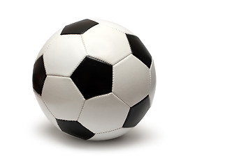 Image showing leather football soccer ball