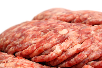 Image showing raw minced meat close-up